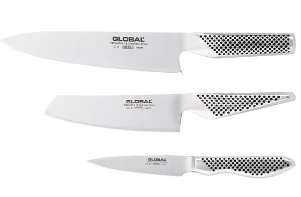 Global Knivsæt G 9211 - 3 Skarpe Knive til Køkkenet