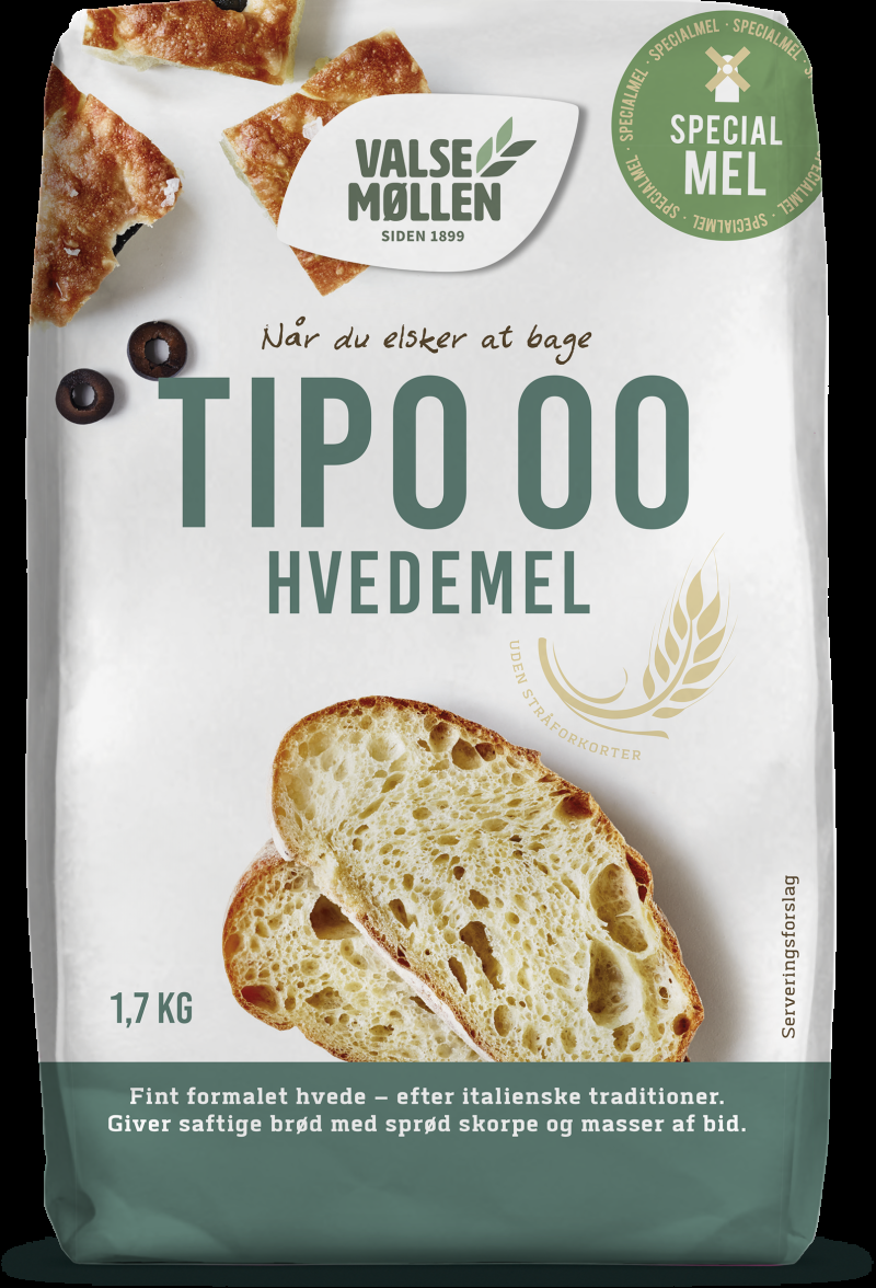 Hvedemel Tipo 00 1,7 kg fra Valsemøllen – Perfekt til pizza!
