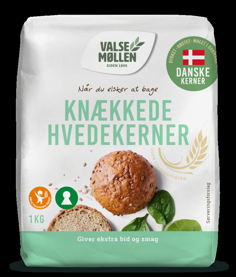 Knækkede Hvedekerner 1 Kg - Valsemøllen Tilbud!