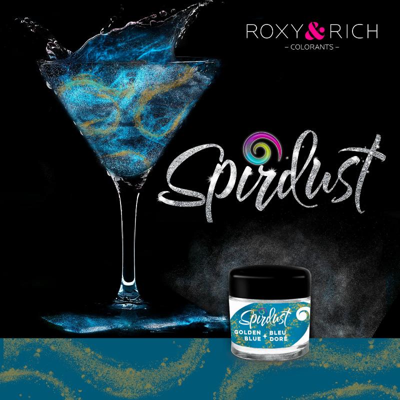 Roxy Rich Spirdust Golden Blue 1,5g - Perfekt til drinks!