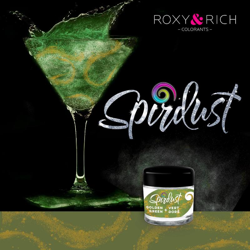Roxy Rich Spirdust Golden Green Glitter 1,5g - Festligt Glitter!
