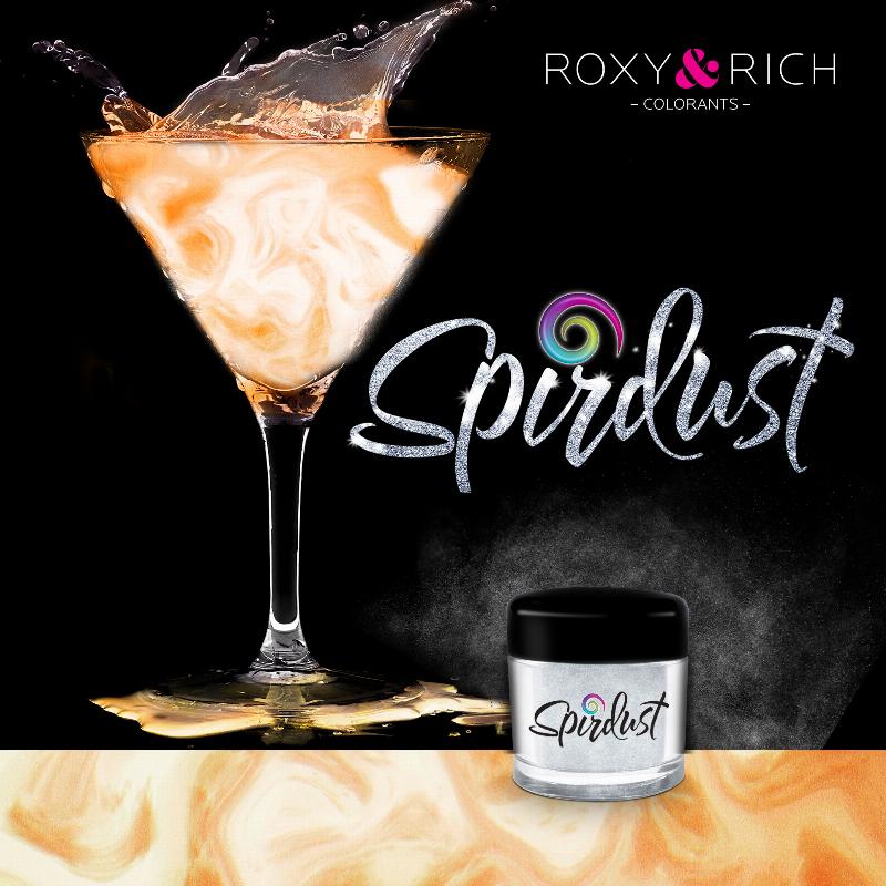 Roxy Rich Spirdust Orange Perlemor 1,5g - Glitter til Drinks