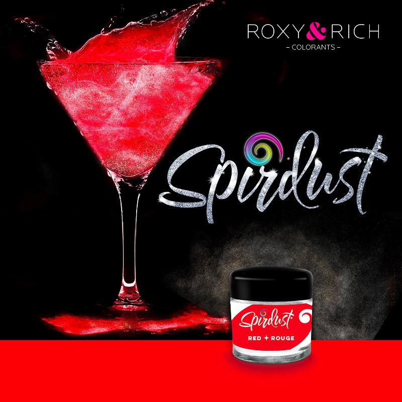 Roxy Rich Spirdust Rød 1,5g - Glitter til Drinks