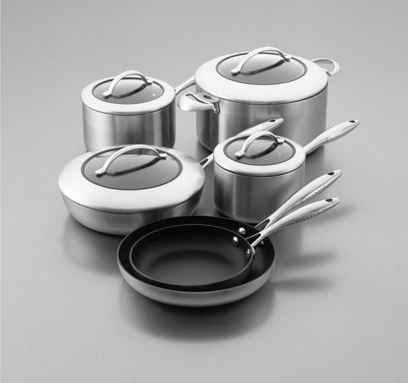 Scanpan CTX Gryde- og Pandesæt 10 Dele - Kvalitet til Køkkenet!