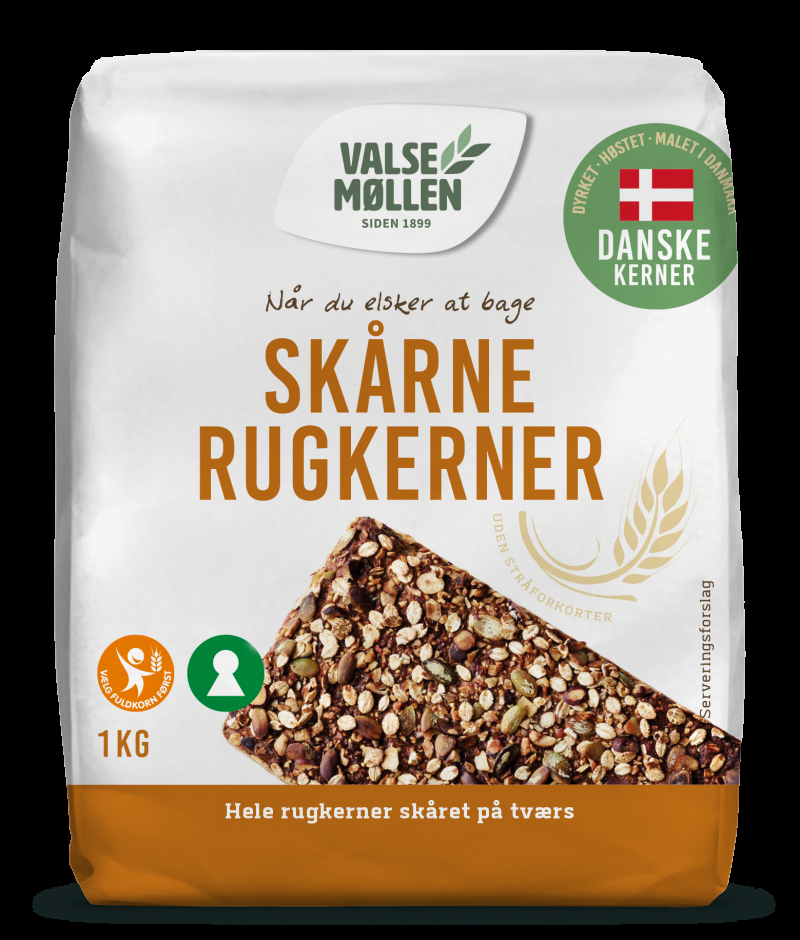 Skårne Rugkerner 1 Kg - Valsemøllen Tilbud!