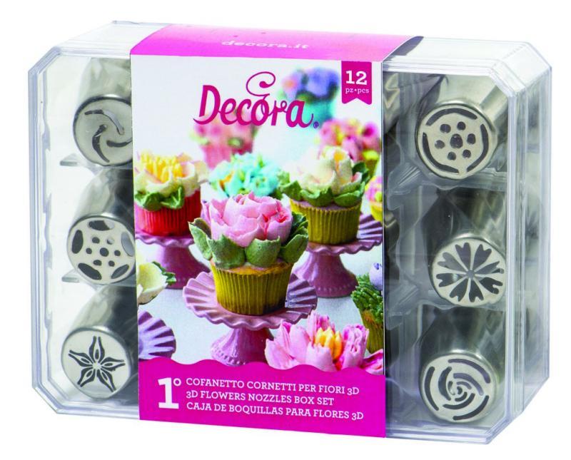 Blomstertyllesæt No 1 - 12 Tyller til Bagning på Tilbud
