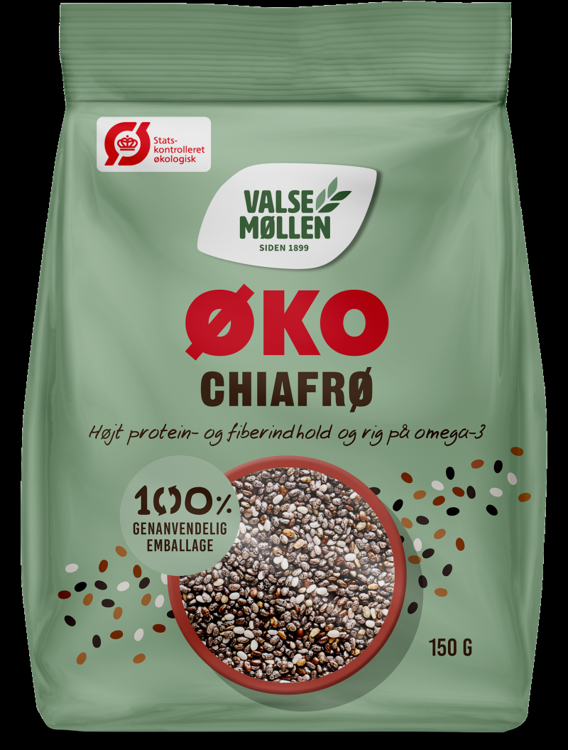 Økologiske Chiafrø 180 G fra Valsemøllen - Fantastisk tilbud!