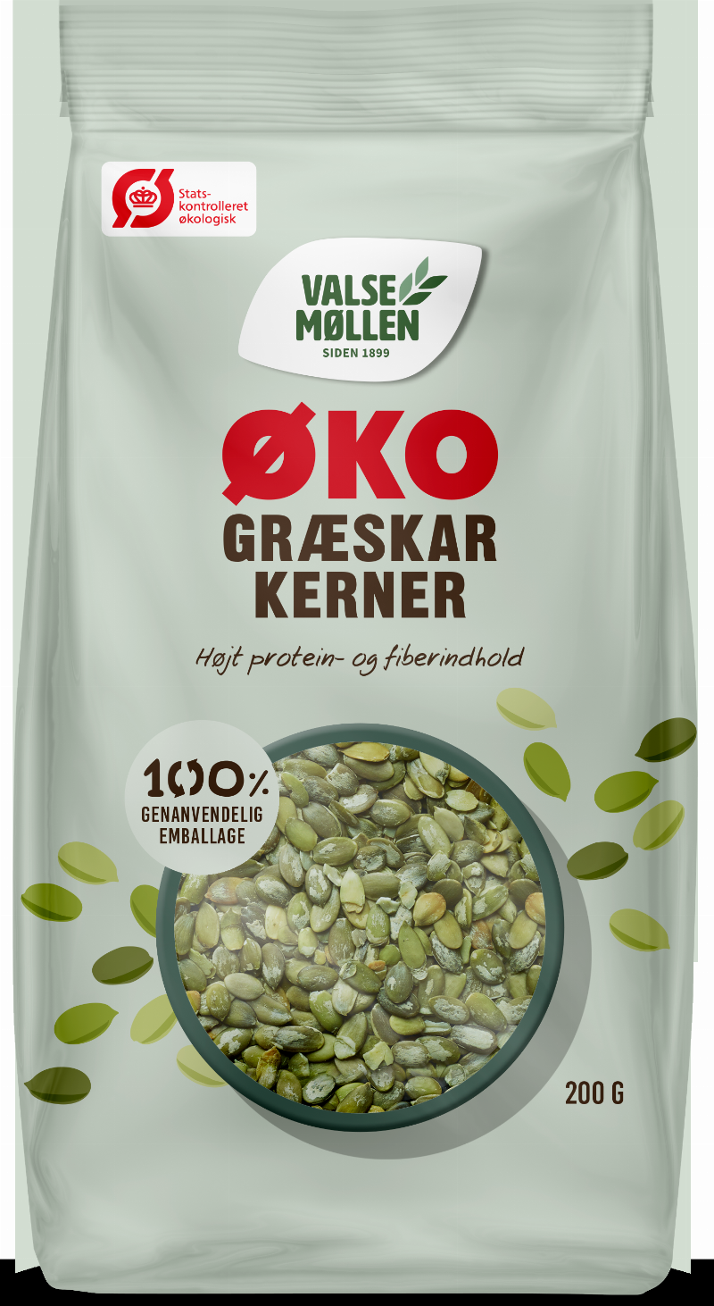 Økologiske Græskarkerner 200 G fra Valsemøllen