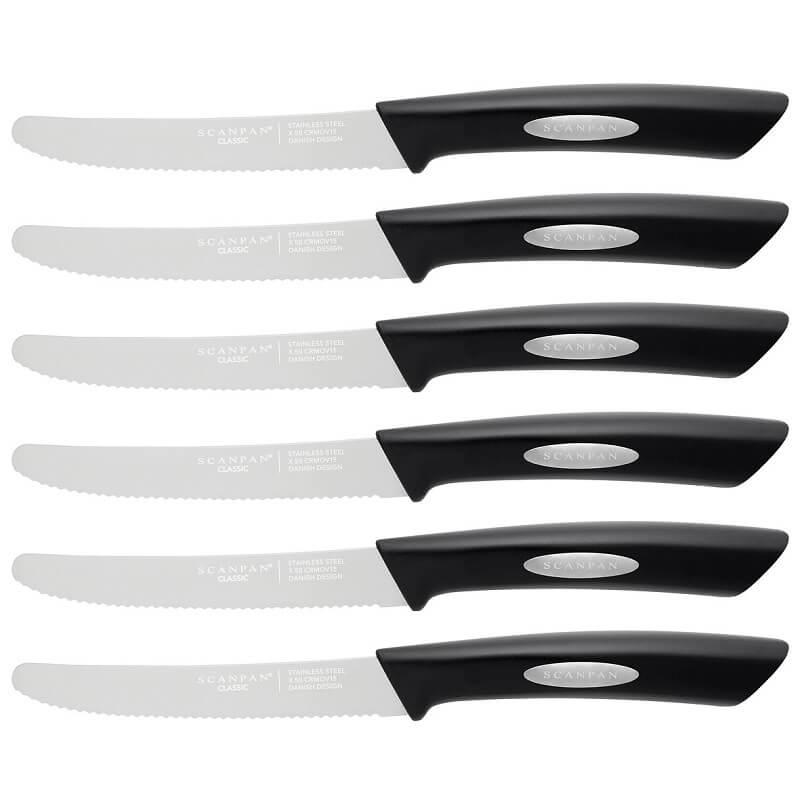 Scanpan Classic Steakknive 6 Stk - Perfekte til Grillfest!