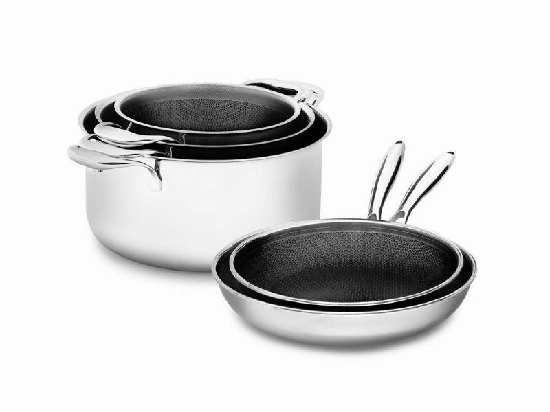 Køkkensæt i 5 dele - Hybrid Non-Stick Onyx Cookware