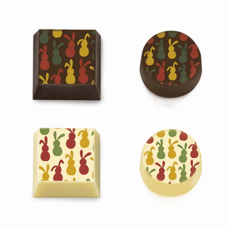 Chokolade Transfer Bunny Dance - 2 Ark til Påske