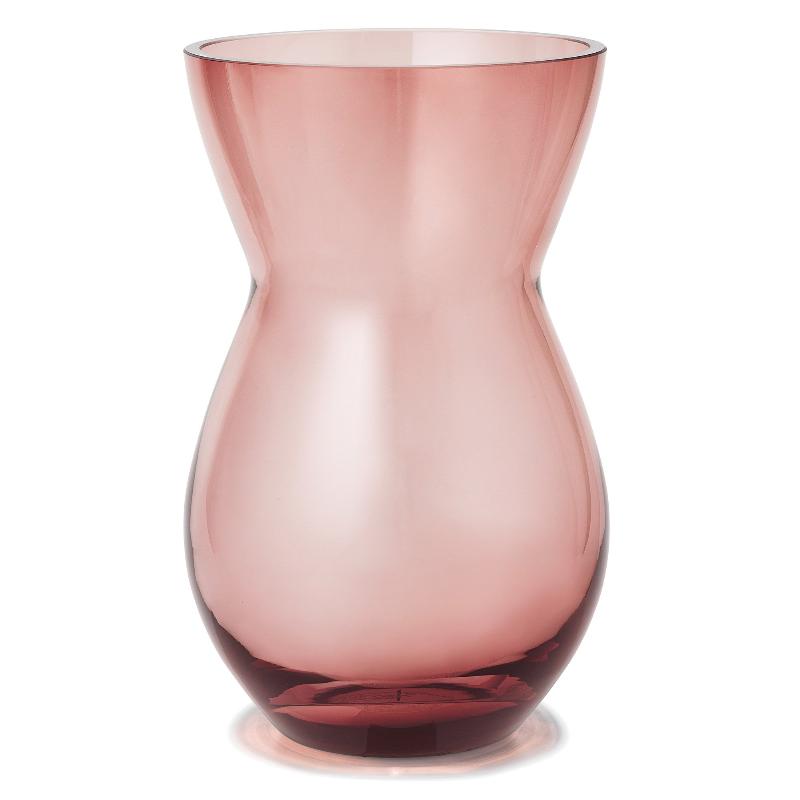 Elegant Calabas Vase 21 cm i Bordeaux fra Holmegaard