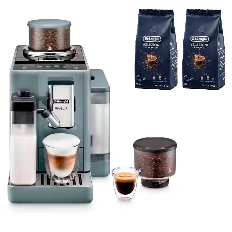 Delonghi Rivelia Fuldautomatisk Kaffemaskine - Grå Elegance