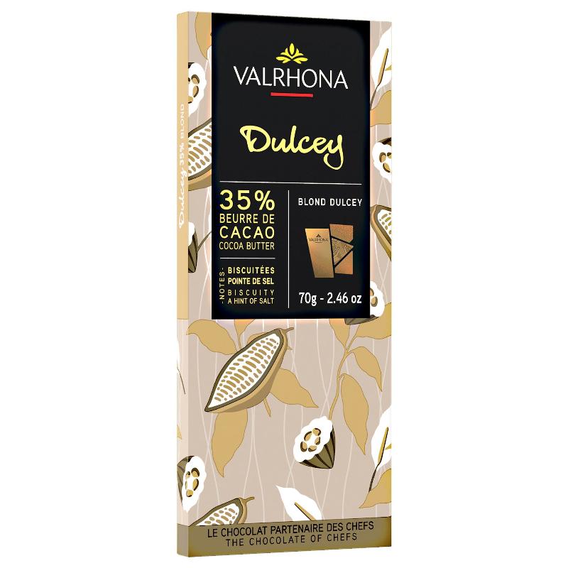 Dulcey 35% Karamel Chokoladebar – Udsalg på 70 G!