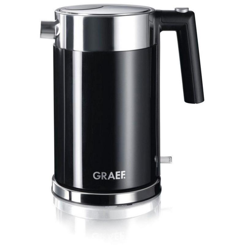 Kraftfuld 1,5 L Elkedel i Sort fra Graef - Perfekt til Te og Kaffe