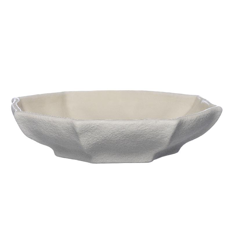 Elegant serveringsfad 17 cm i naturhvid fra Ernst