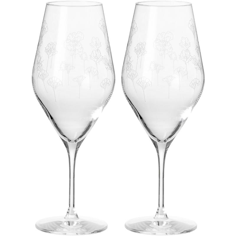 Blomster Champagneglas – 2 Stk til Festlige Anledninger