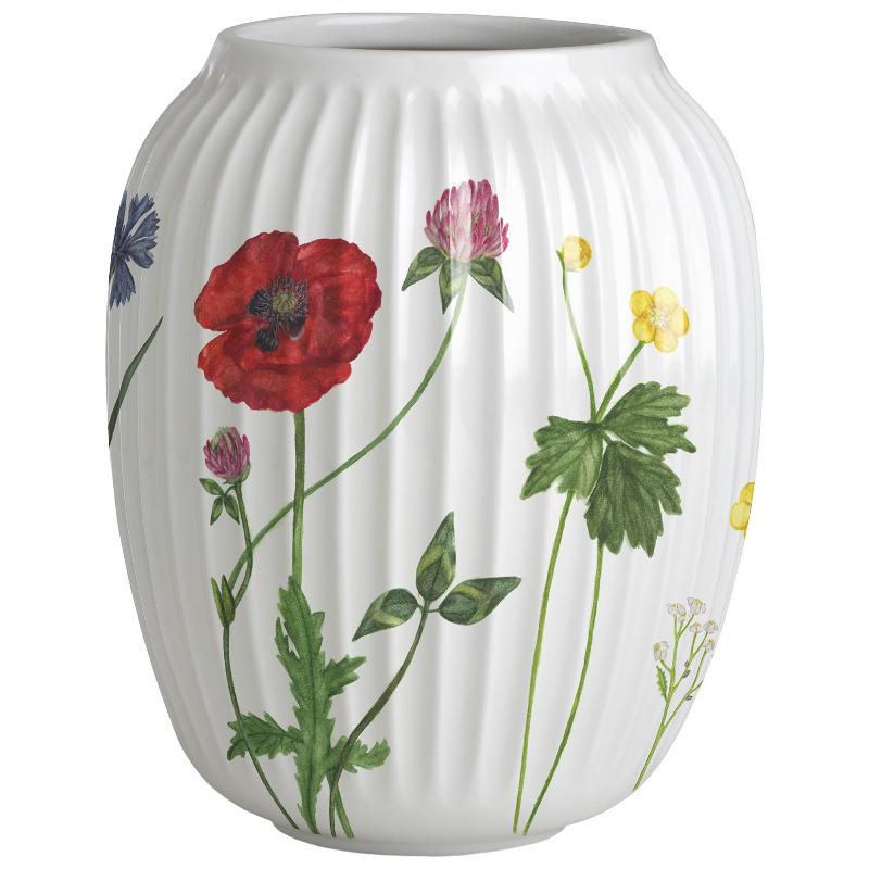 Hammershøi Sommer Vase 21 cm med Vilde Blomster