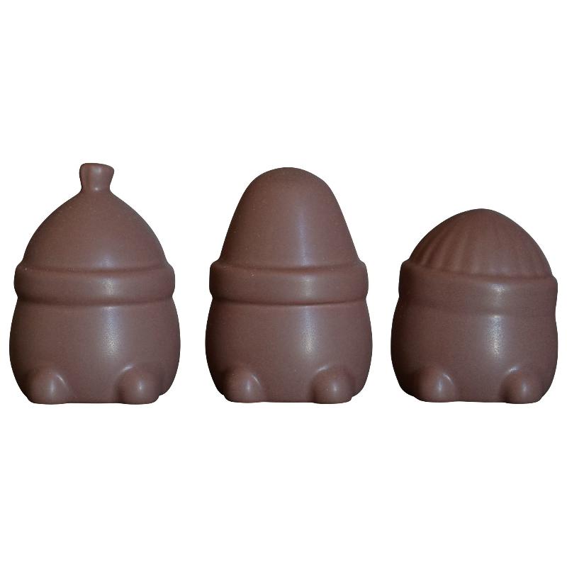 Hipster Triplets Nisser Maroon - 3 Pak Julepynt
