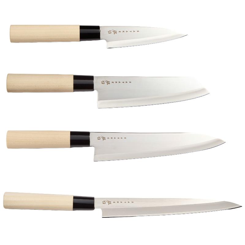 Houcho Med 4 Knive Leveret I Balsaboks