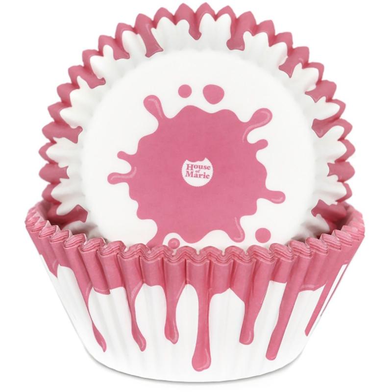 House Of Marie Drip Pink Muffinsforme - 50 stk tilbud!