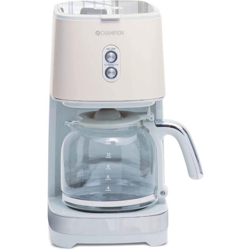 Retro Kaffemaskine i Hvid fra Champion – Kaffeoplevelse!