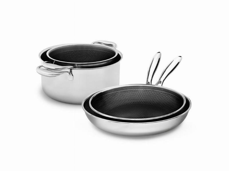 Køkkensæt i 4 Dele - Hybrid Non Stick Onyx Cookware