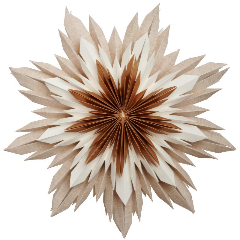 Elegant Julestjerne 60 cm – Julebelysning i Brun