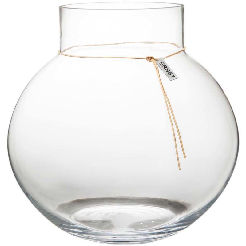 Elegant Rund Glasvase Ø30 Cm – Ideel til Dine Blomster