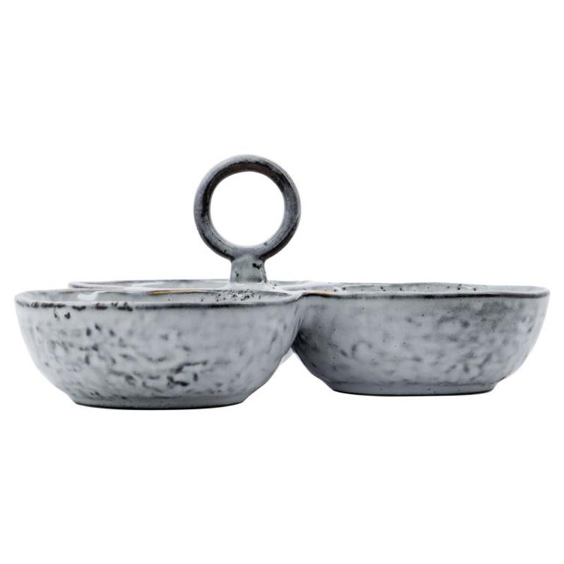 Rustik Serveringsskål i Grå og Blå fra House Doctor