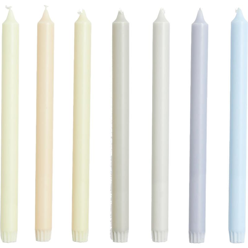 Sæt med 7 Neutrale Lange Lys – Skab Hygge i Dit Hjem!