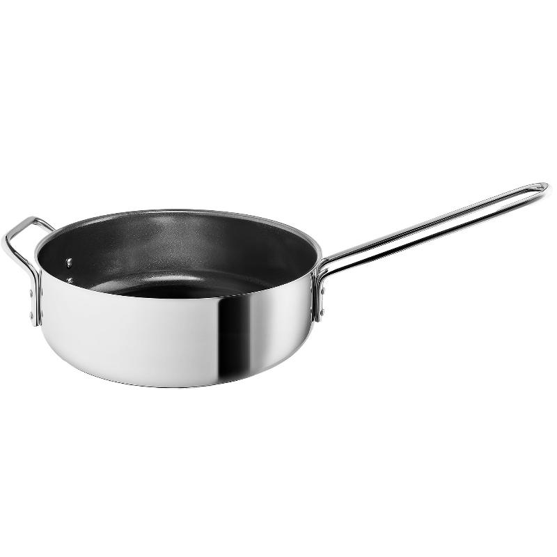 Keramisk Sauterpande 24 Cm i Rustfrit Stål – Køkkensalg!