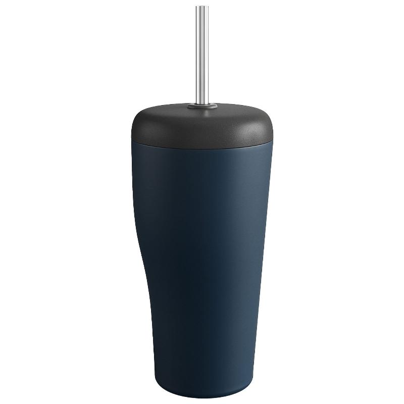 Sky Termokop med Sugerør - Blå fra Georg Jensen