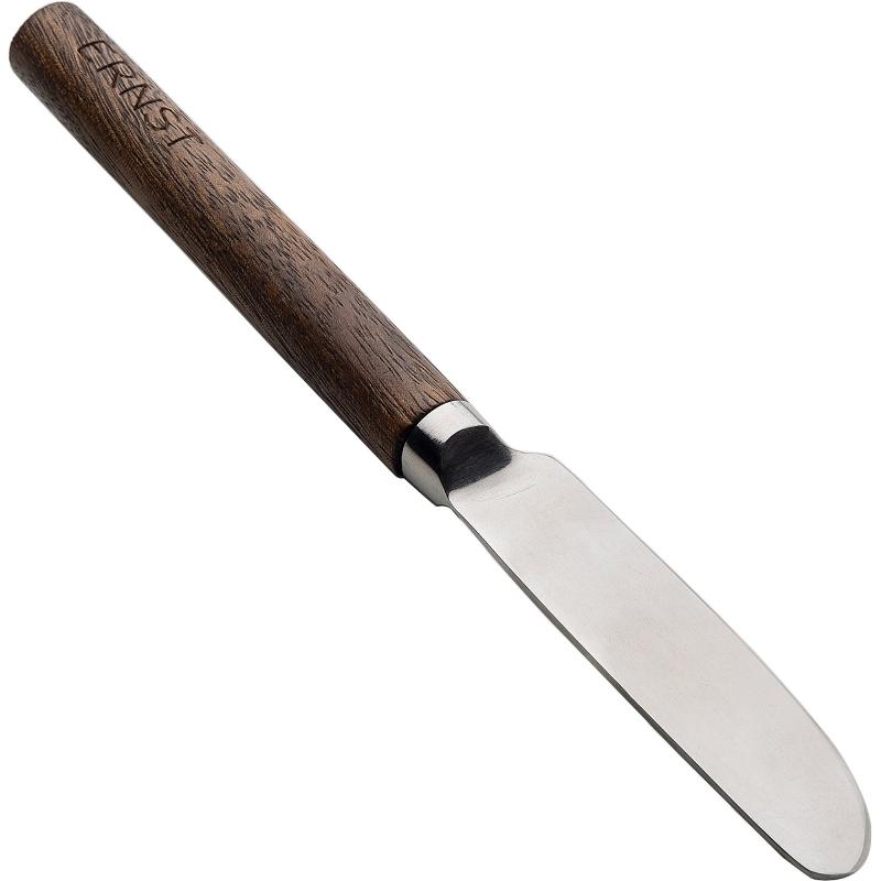 Elegant Smørkniv i Metal og Mørkt Træ – Uundgåelig!