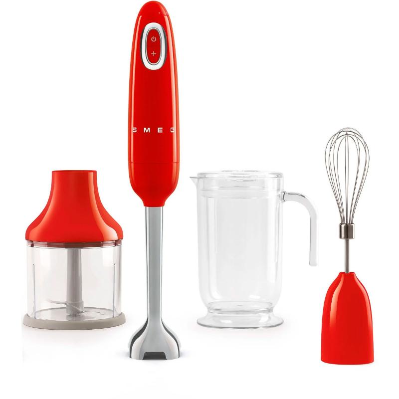 Smeg Stavblender i retro 50'er design – Rød tilbud!