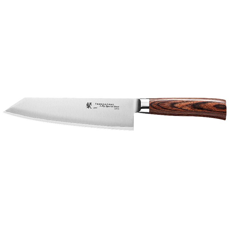 Tamahagane Kengata Kokkekniv 19 cm – Elegant Japansk Kniv
