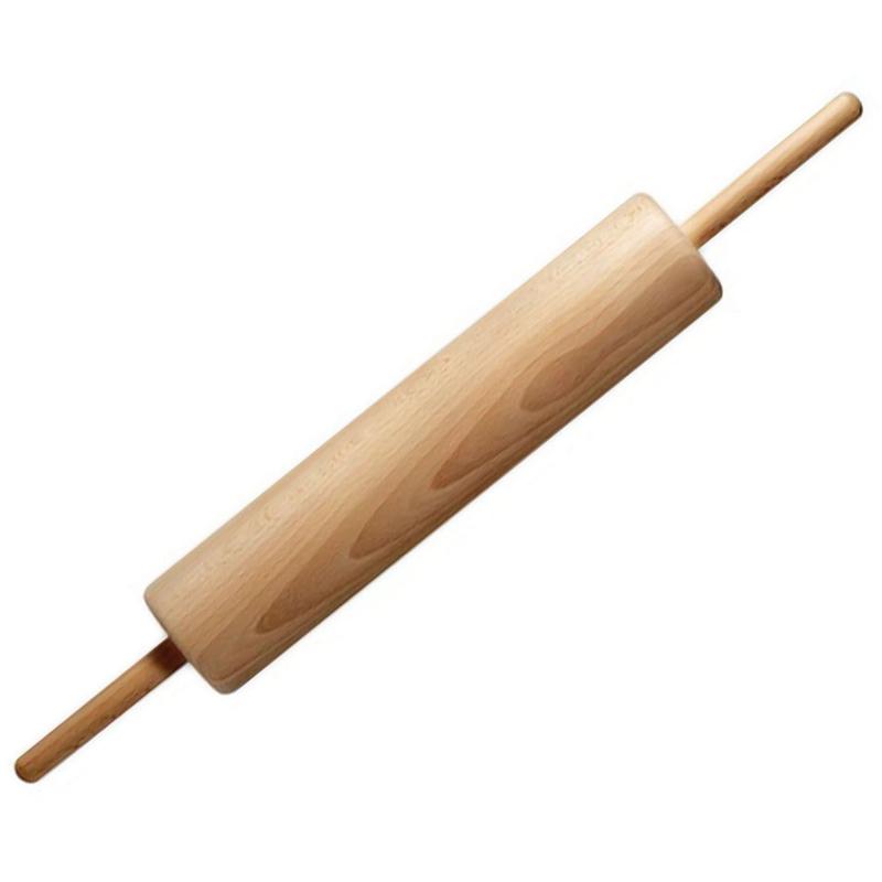 Træ Kagerulle med Løs Pind – Uundgåeligt Bagetilbehør!