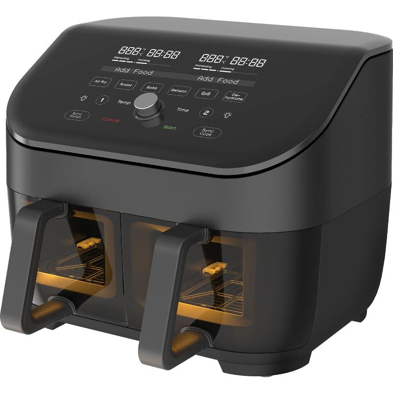 Vortex Plus Dual Clearcook Airfryer 7,6L – Fantastisk tilbud!
