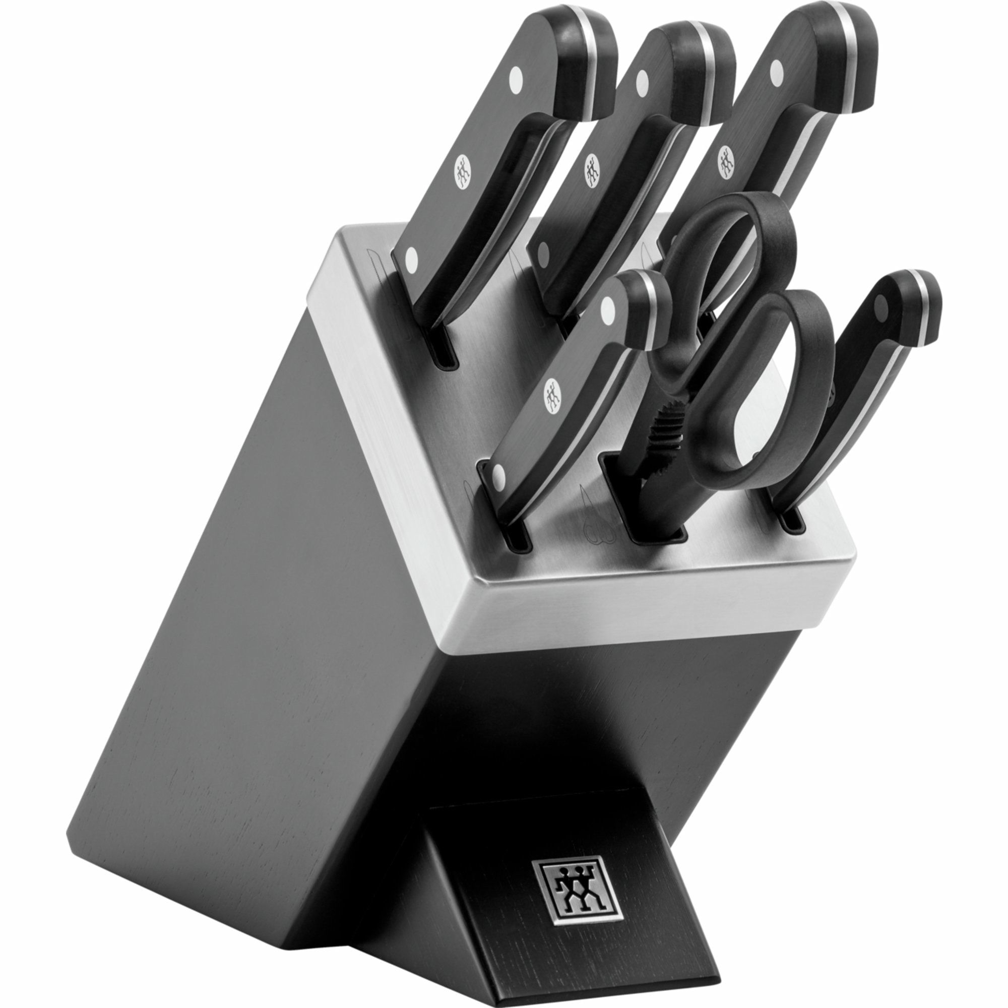 Gourmet Knivbloksæt med Selvslibende Funktion - 7 Dele