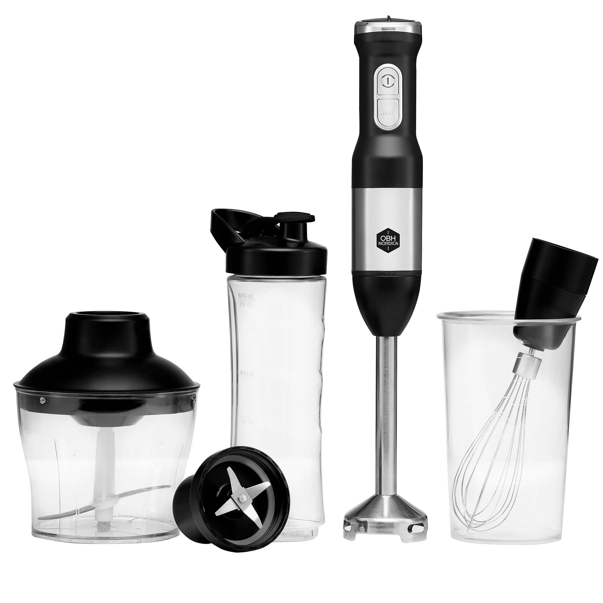 Nordica 2-i-1 Stavblender med To-Go Flaske – Tilbud!
