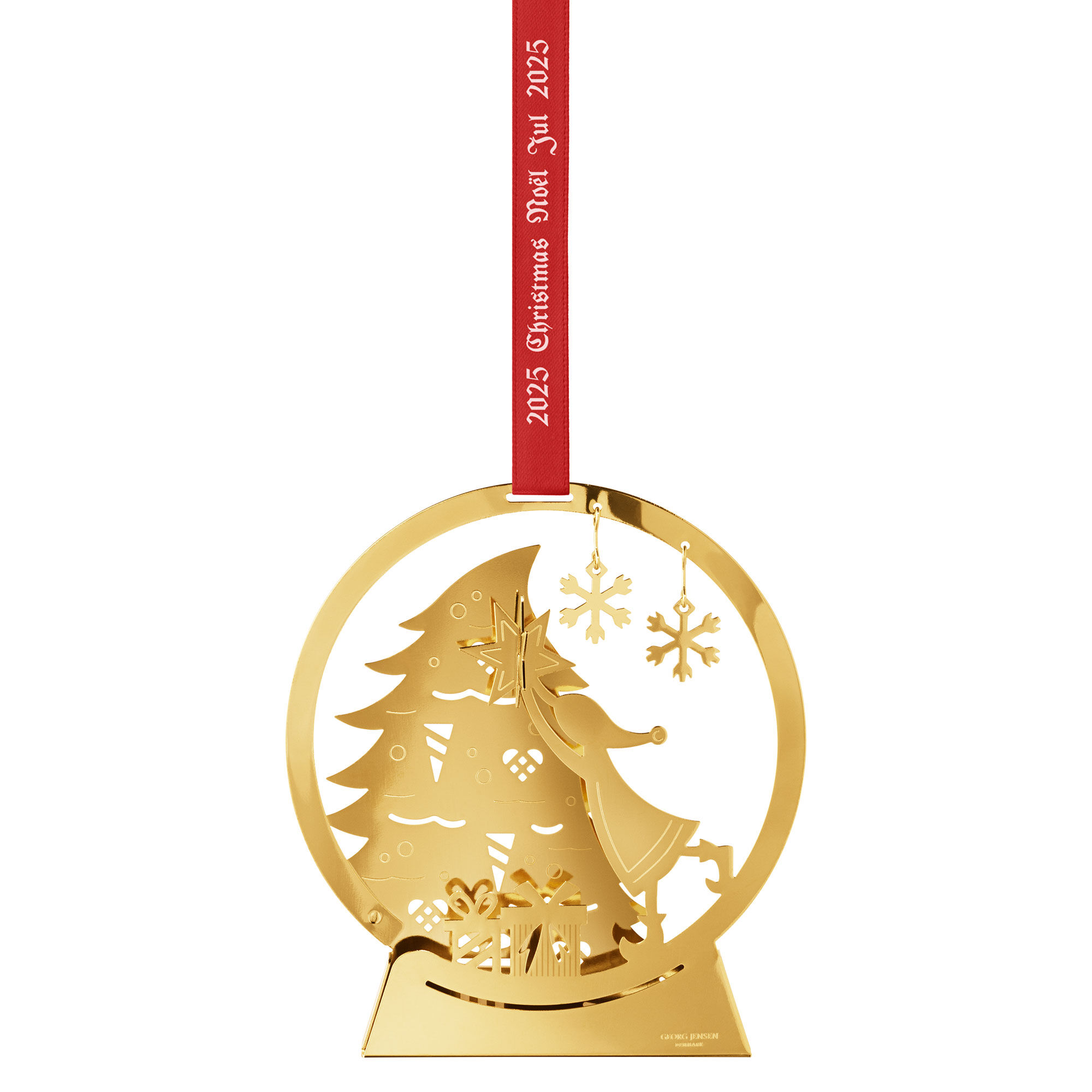 Georg Jensen Juleuro Snebold i 18k Guld - Elegance til Jul