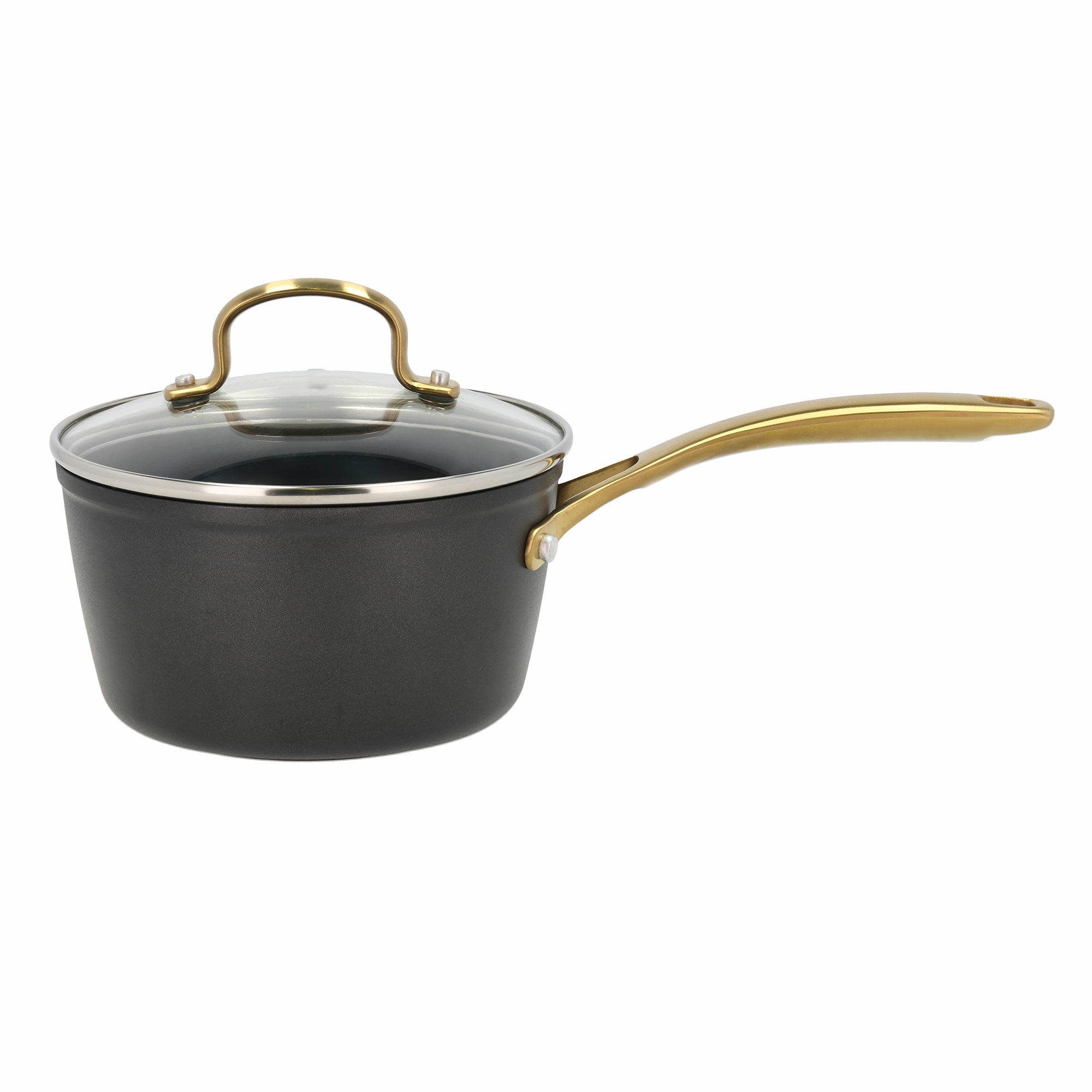 Holm Brasserie Kasserolle 1,5 L med Glaslåg - Sort