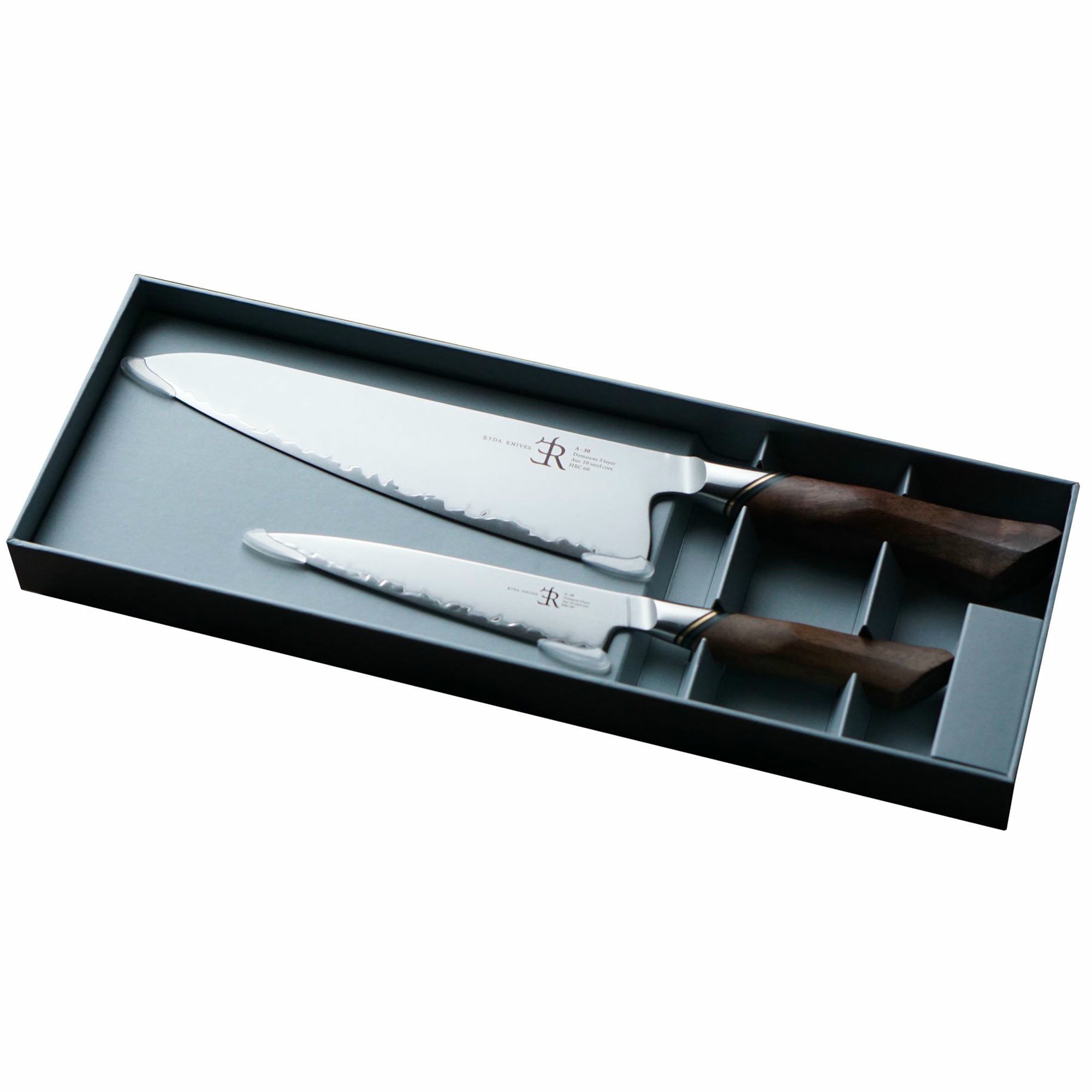 Ryda Knives A 30 Gaveæske med 2 Professionelle Knive