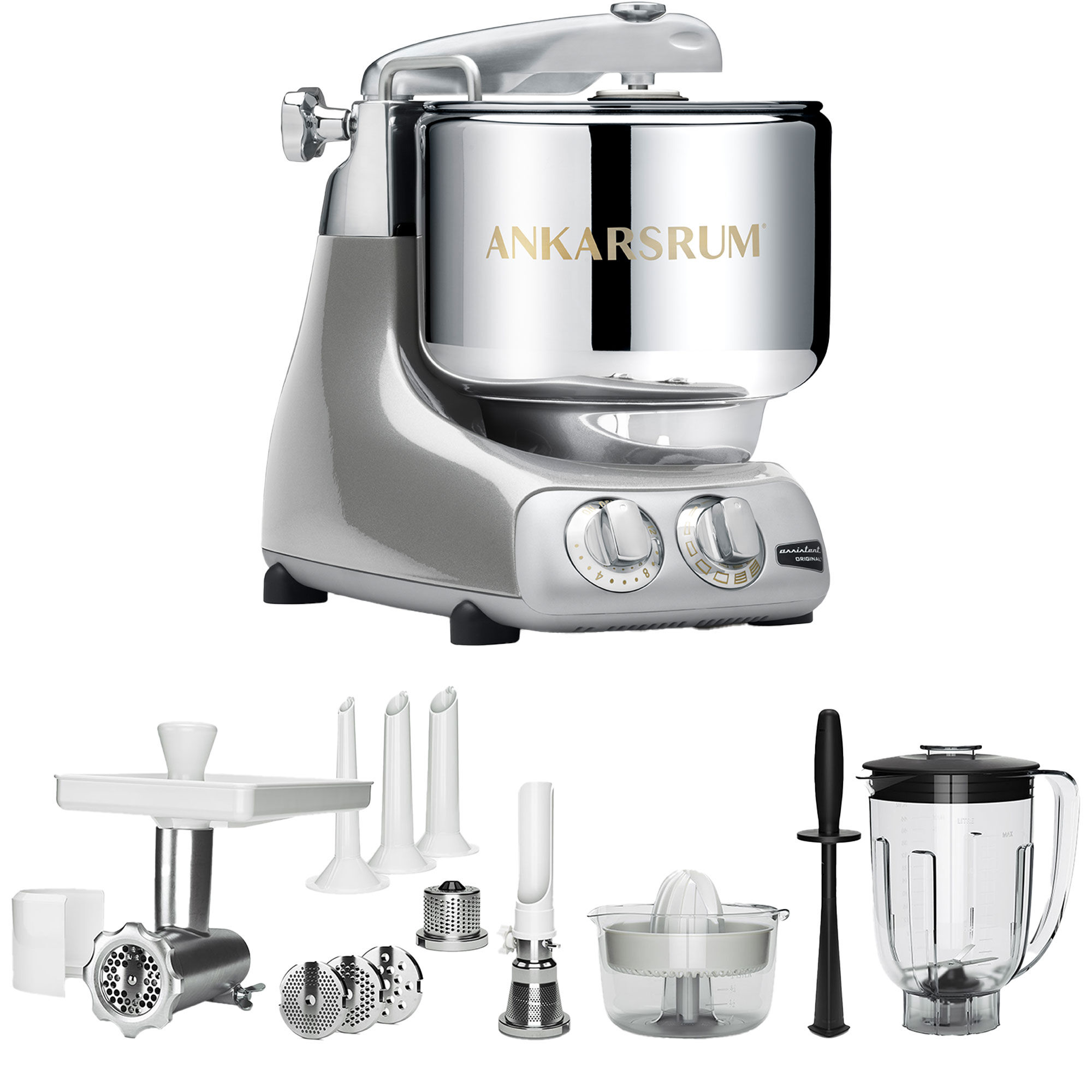 Akm 6230 Deluxe Køkkenmaskine - Sølv Tilbud!