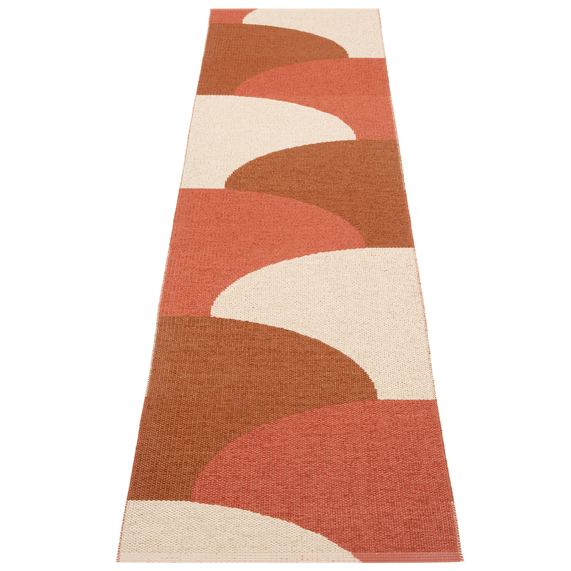 Pappelina Hill Tæppe 70x270 Cm - Rust & Creme Tilbud!