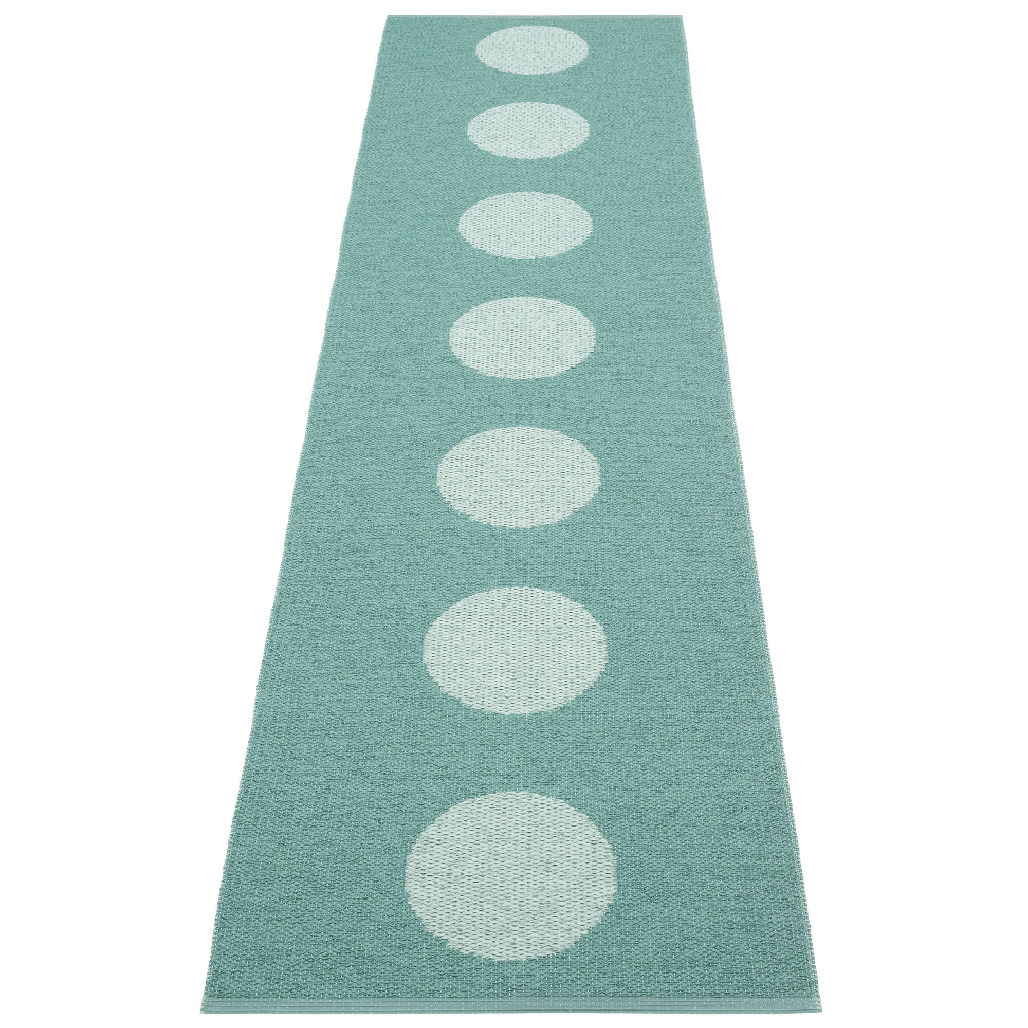 Pappelina Vera Pop Tæppe 70x280 Cm - Jade Turkis Tilbud!