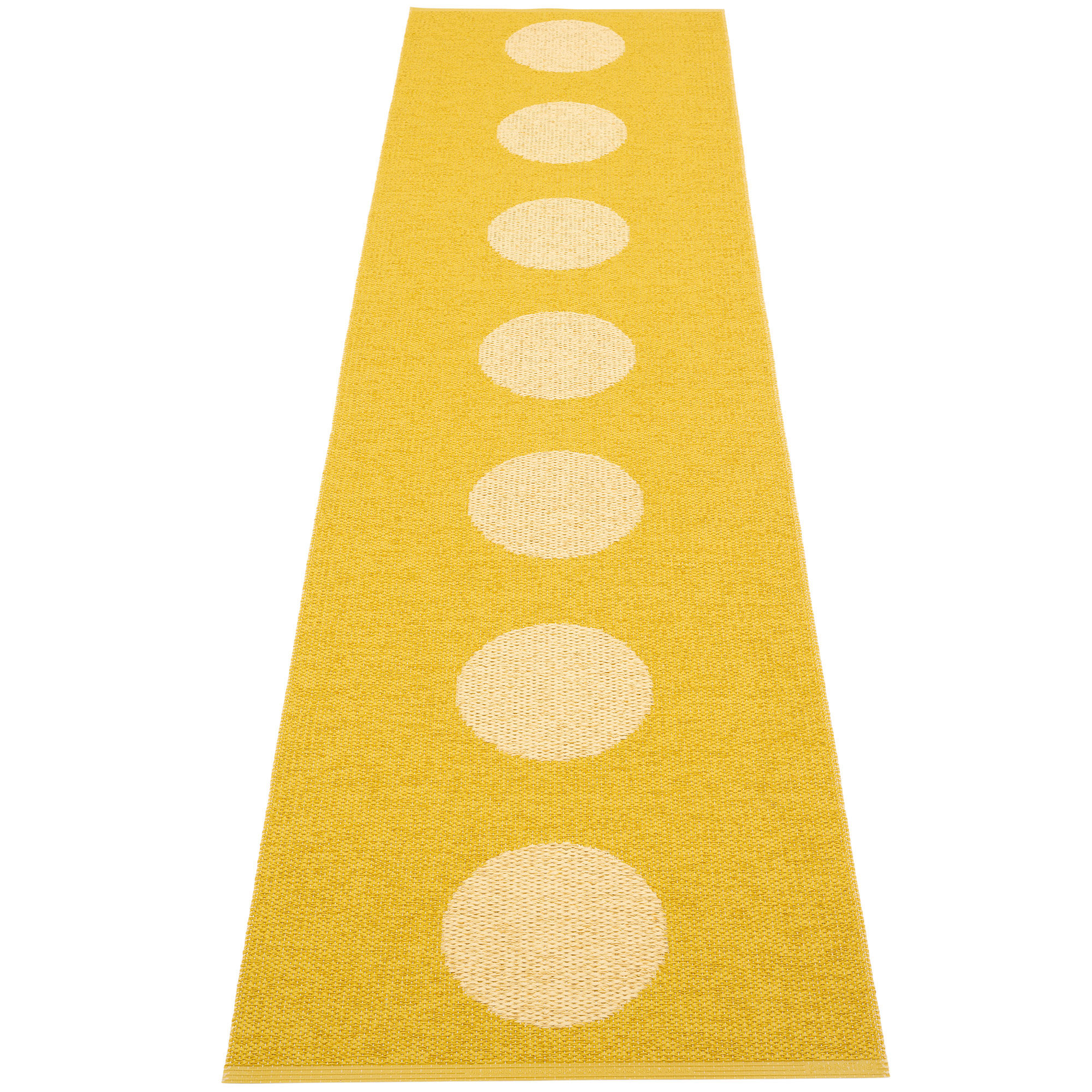 Pappelina Vera Pop Tæppe 70x280 Cm - Mustard Gul Tilbud!
