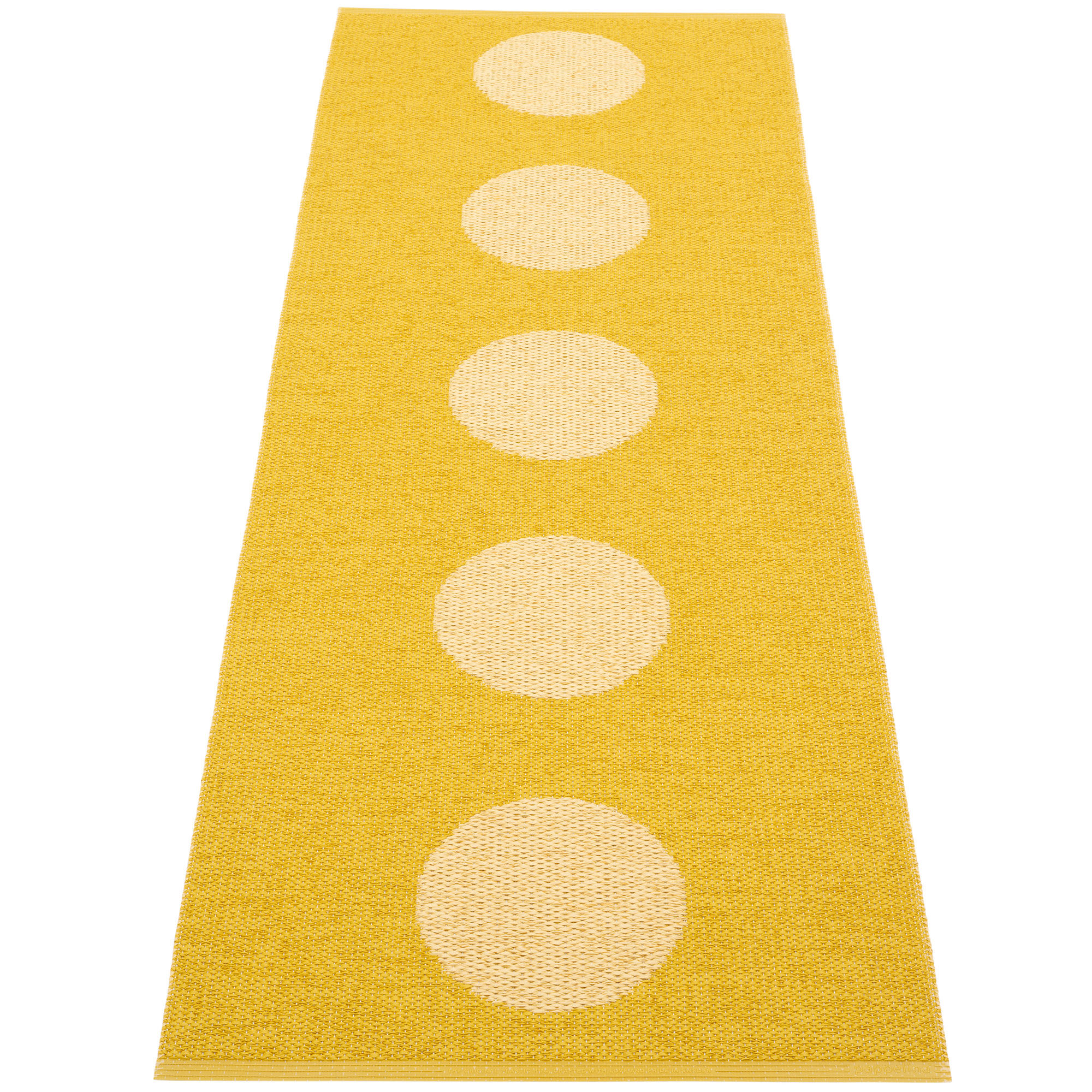Pappelina Vera Pop Tæppe 70x200 Cm - Mustard Gul Tilbud!