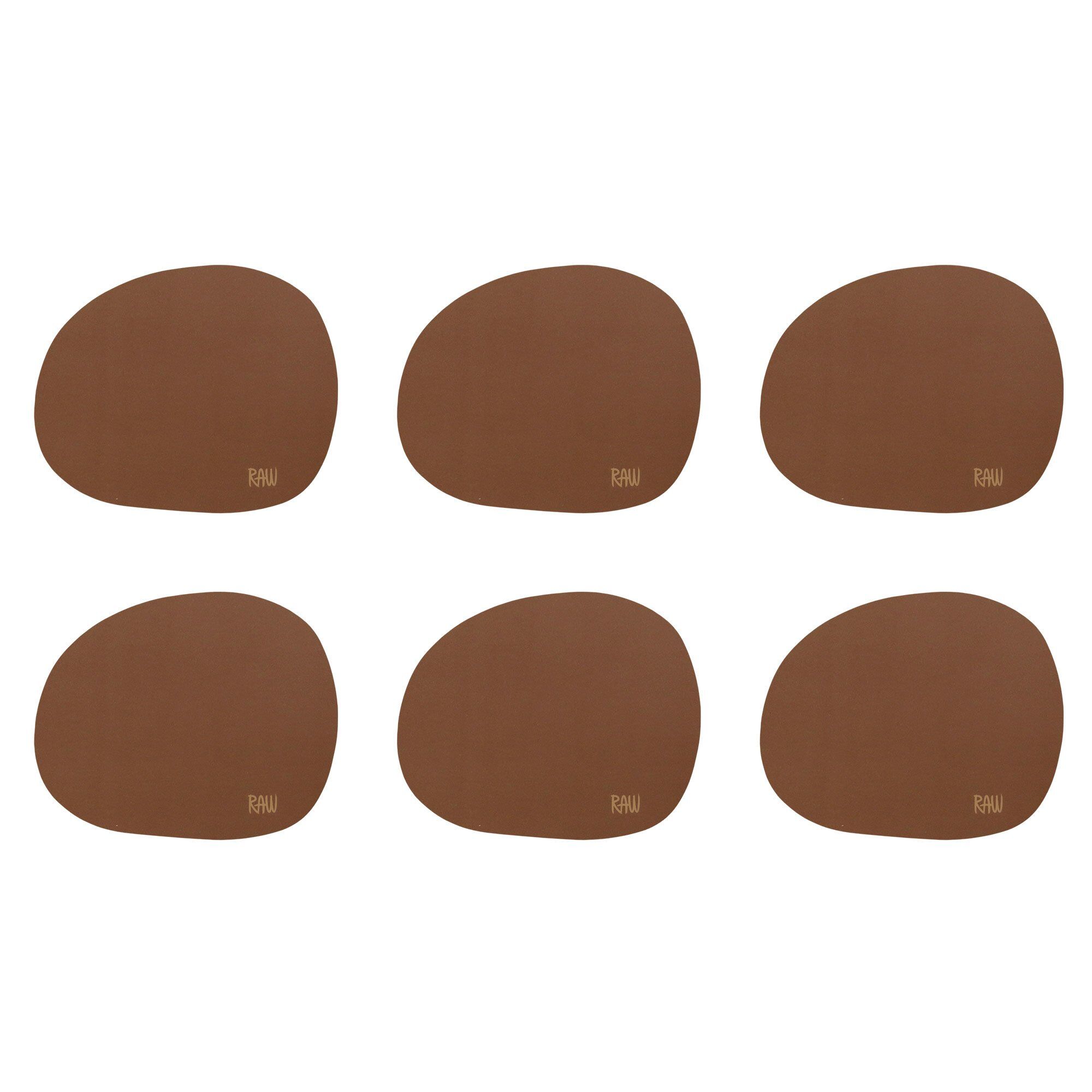 Raw Glasunderlag Silikone  Mocca  6 Stk