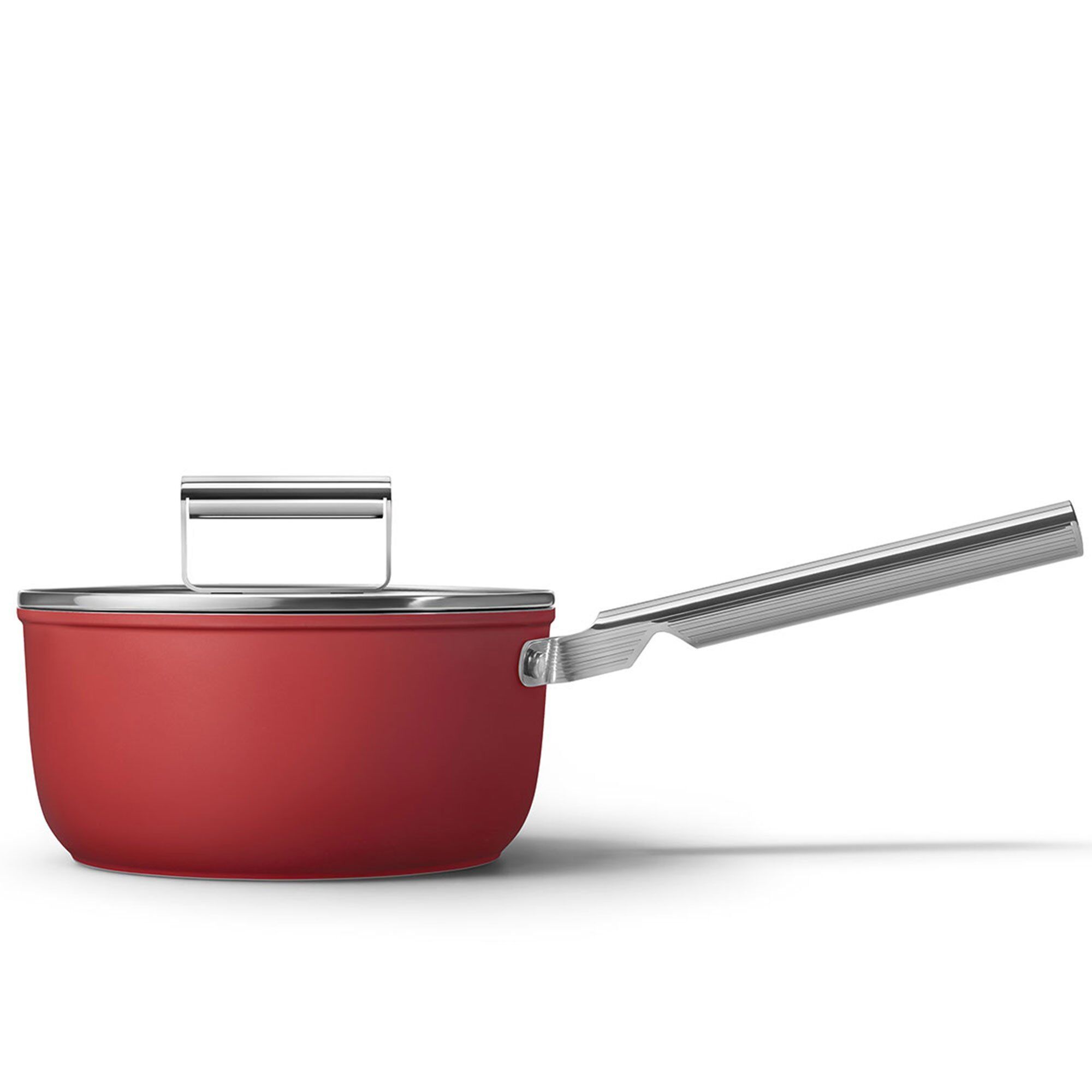 Rød Ovnfast Kasserolle 20 Cm fra Smeg - Retro Design